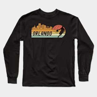 Orlando Fans Phoenix AZ Cityscape Long Sleeve T-Shirt